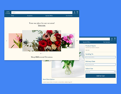Happy Flowers | Online-Ordering Flow for a Florist