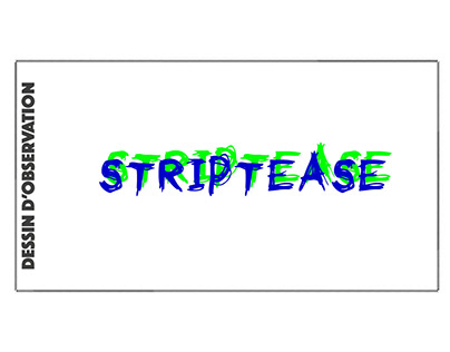 Projet Striptease - Dessin d'observation