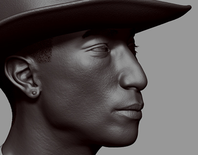 Pharrell Williams Head Sculpt