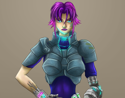 Ilustração de personagens: Cyberpunk (OC´s)