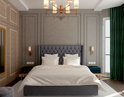 Neoclassic bedroom design