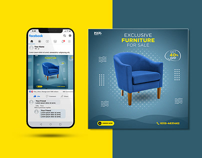 Social Media Post Design (Furniture Sale)