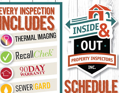 Banner and Flyer for Inside & Out Property Inspectors