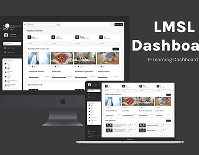 LMSL - E-Learning Dashboard - Case Study (UX/UI)