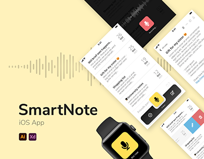 SmartNote iOS App - UI/UX Case study