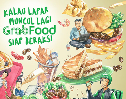 Grab Food Illustration