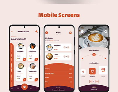 Coffee shop app - UI Challenge