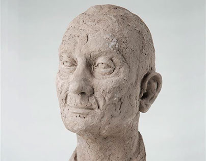 Human head sculpture study