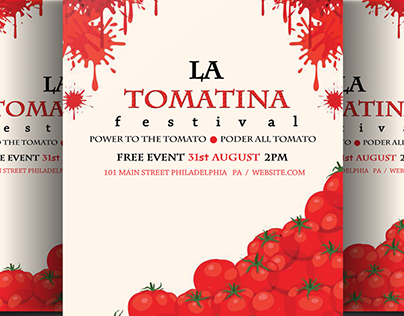 LA Tomatina Festival Flyer