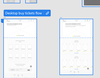 Desktop buy tickets flow
