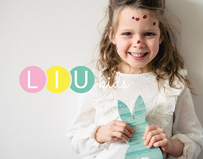 LIU kids Children's Clothing Brand Identity