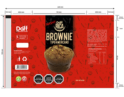 Envase Brownie Empresas Daff Desarollos Alimenticios