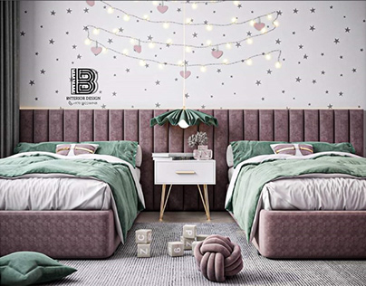 Modern children's bedroom interior design