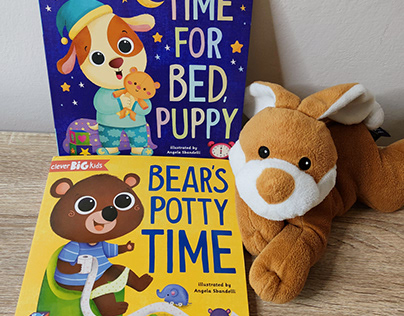 Bear's potty time + Time for bed Puppy - Novelty books