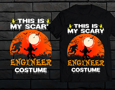 Halloween Engineer T-Shirt Design