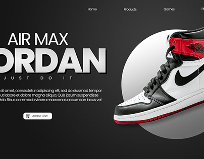 Nike Air Max Jordan Landing Page