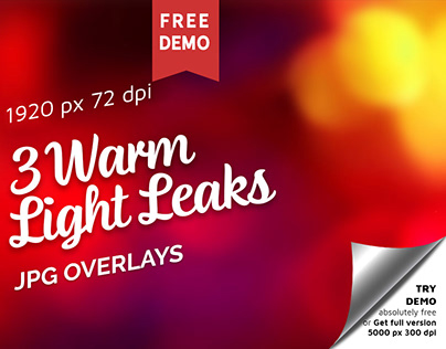 Free Warm Light Leaks Photo Overlays