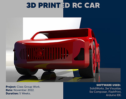 3D Printing and Design of Rc Car