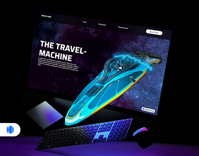 Cosmo Era-3D interactive Website UI/UX Design