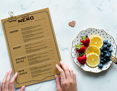New Continental Style Menu Template
