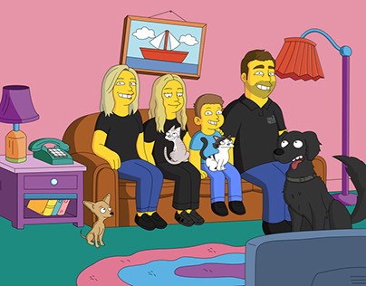 Simpsons Family Portrait