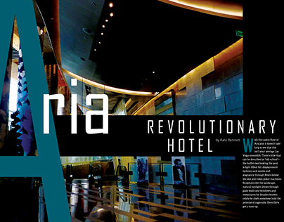 Publication Design "Aria: Revolutionary Hotel" Article