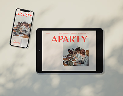 Web design for ApartY's Youthful Digital Oasis