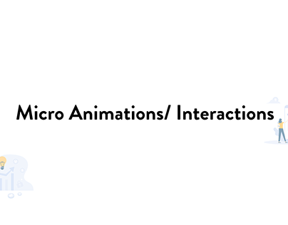 Micro Interactions/ animations | Invision studio