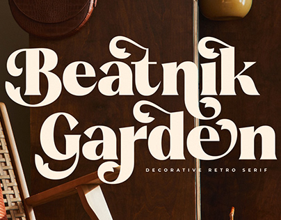 Beatnik Garden - Decorative Retro Serif
