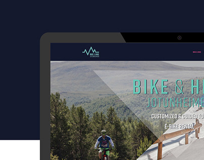 Full visual profile and webpage, Bike&Hike Jotunheimen