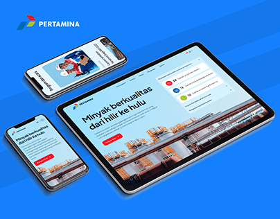 Pertamina : Website & Landing page UI UX Design