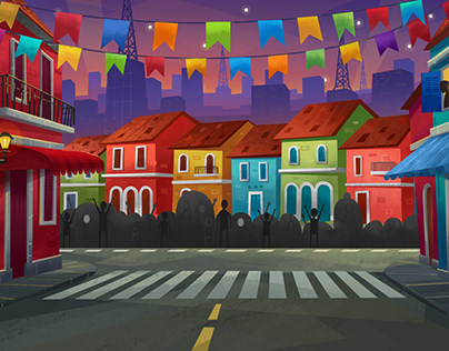 Brazil Carnival Background Illustration