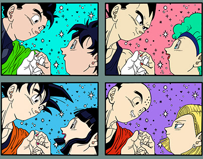 Dragonball Z Couples Colorway FanArt