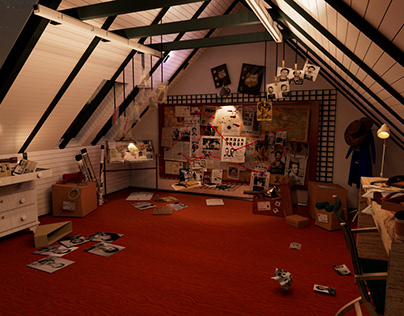 Detective Room | Texturing and lighting