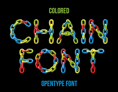 Color Chain Font