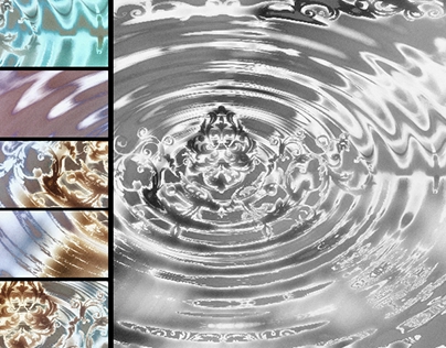 Ambient Water Color Ripples Designs
