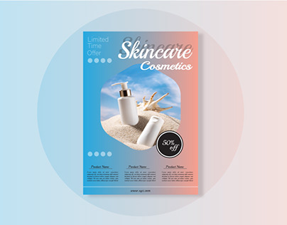 creative premium Skincare flyer Design