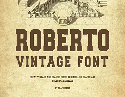 Roberto Vintage Slab Serif Font