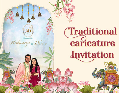 Caricature Wedding Invitations Indian Video