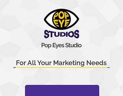 Pop Eye Studios Businesss card Design