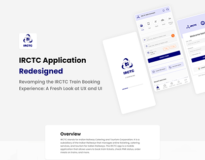 IRCTC Mobile App - Redesign | UI/UX Case Study