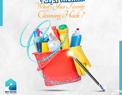 cleaning company Social media designs