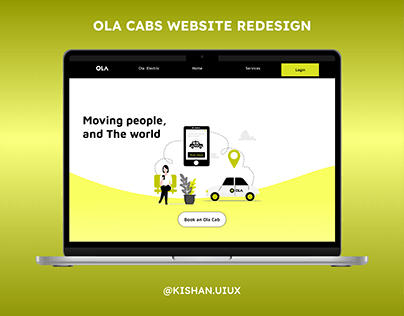 Ola Cabs Website Redesign