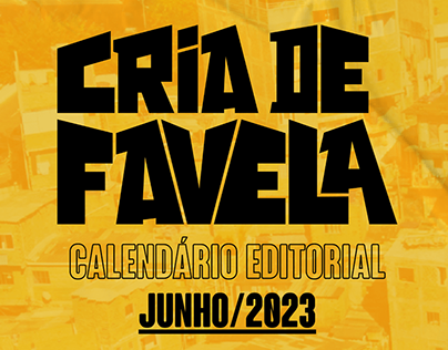 Calendário editorial - Cria de Favela