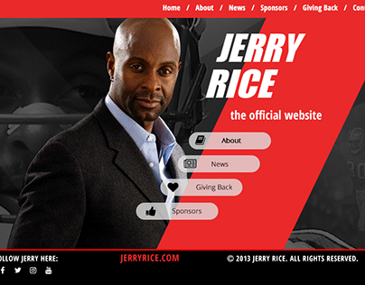 Jerry Rice Official Website Concept 2013