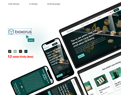 boxorus | Landing Page Design - UI Design