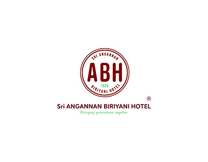 Sri ANGANNAN BIRIYANI HOTEL Logo Branding