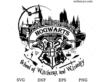 Welcome to Hogwarts SVG DXF EPS PNG Cut Files