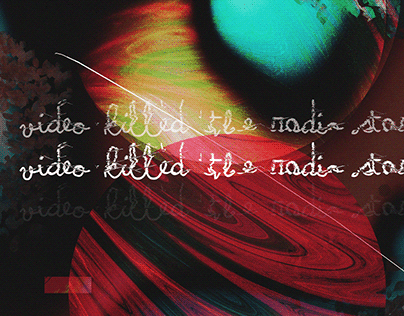 video killed the radio star - Abstract Poster
