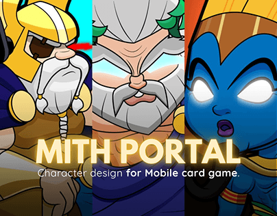 Mith Portal | Character Design for a mobile card game.